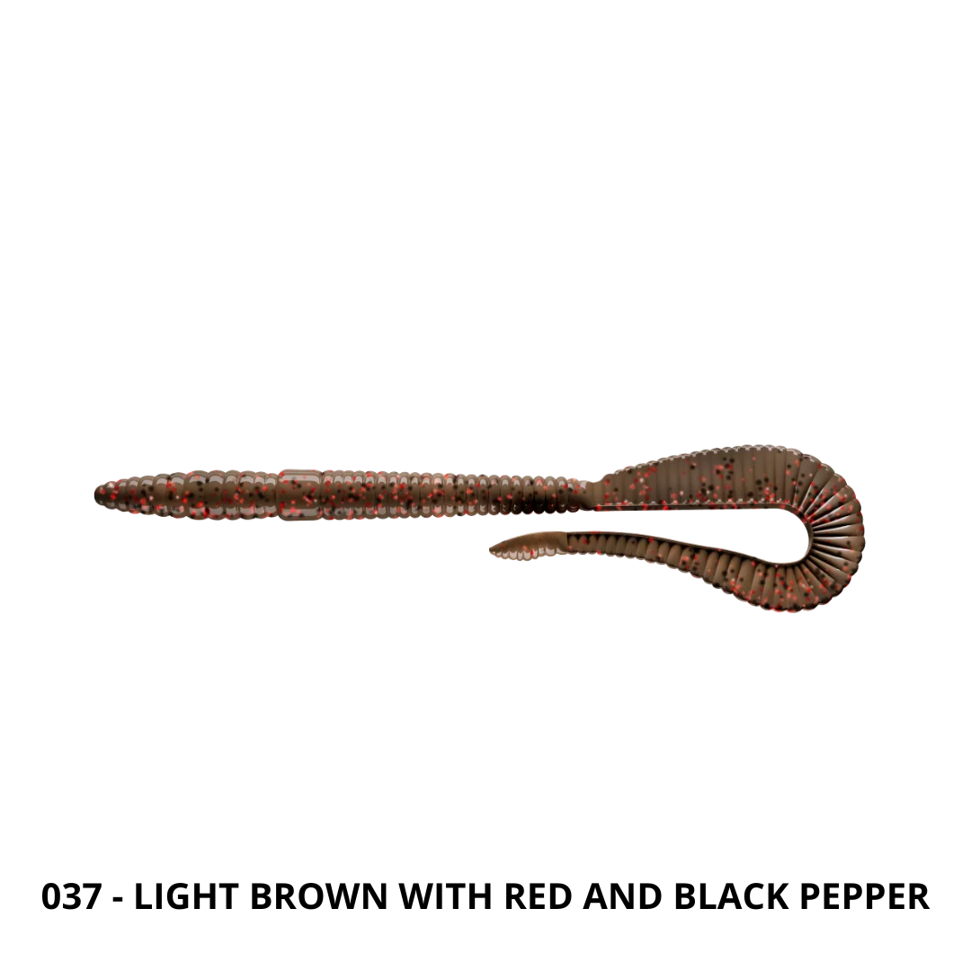 Libra Lures - Bass Crazy Twist Tail Worm (8-pack)