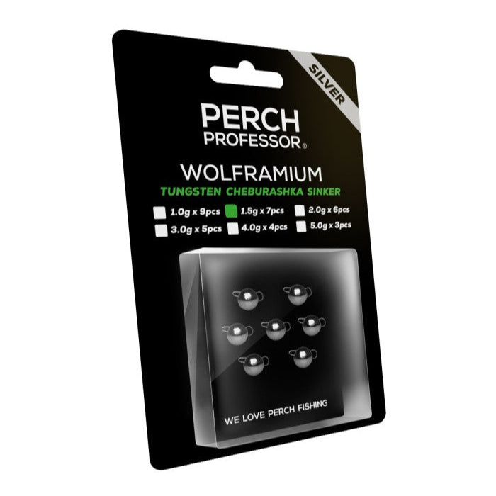Perch Professor Wolframium Tungsten Cheburashka Sinker Silver