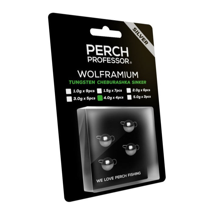 Perch Professor Wolframium Tungsten Cheburashka Sinker Silver
