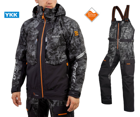 GRAFF - Fiskeställ 631-B-8/731-B-8 (Jacka & Bibs)